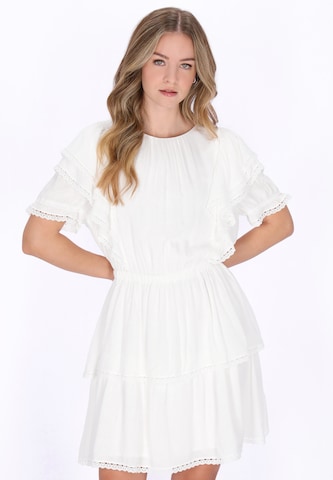 DreiMaster Vintage - Vestido em branco: frente