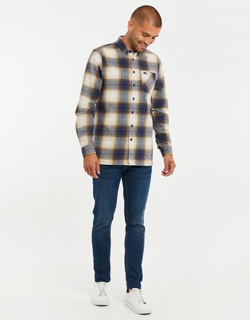 Threadbare Regular Fit Hemd 'Franco' in Beige