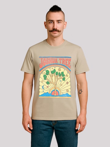 T-Shirt 'US National Parks Joshua Tree' F4NT4STIC en beige : devant