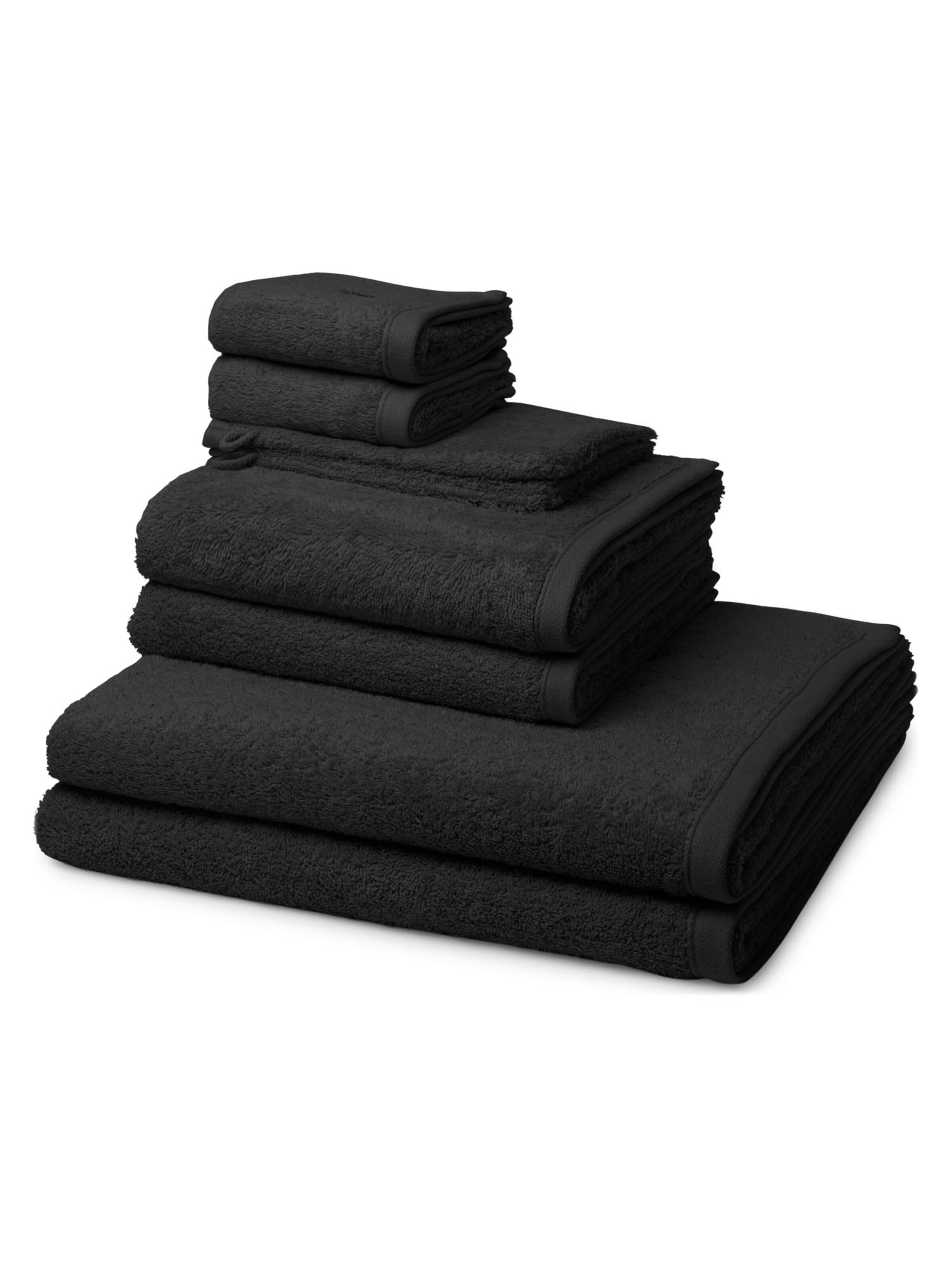 ROSS Towel 'Vita' in Black: front