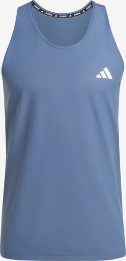 ADIDAS PERFORMANCE T-Shirt fonctionnel 'Own the Run' en bleu-gris / blanc, Vue avec produit