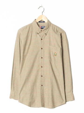 Chaps Ralph Lauren Button Up Shirt in XL-XXL in Beige: front