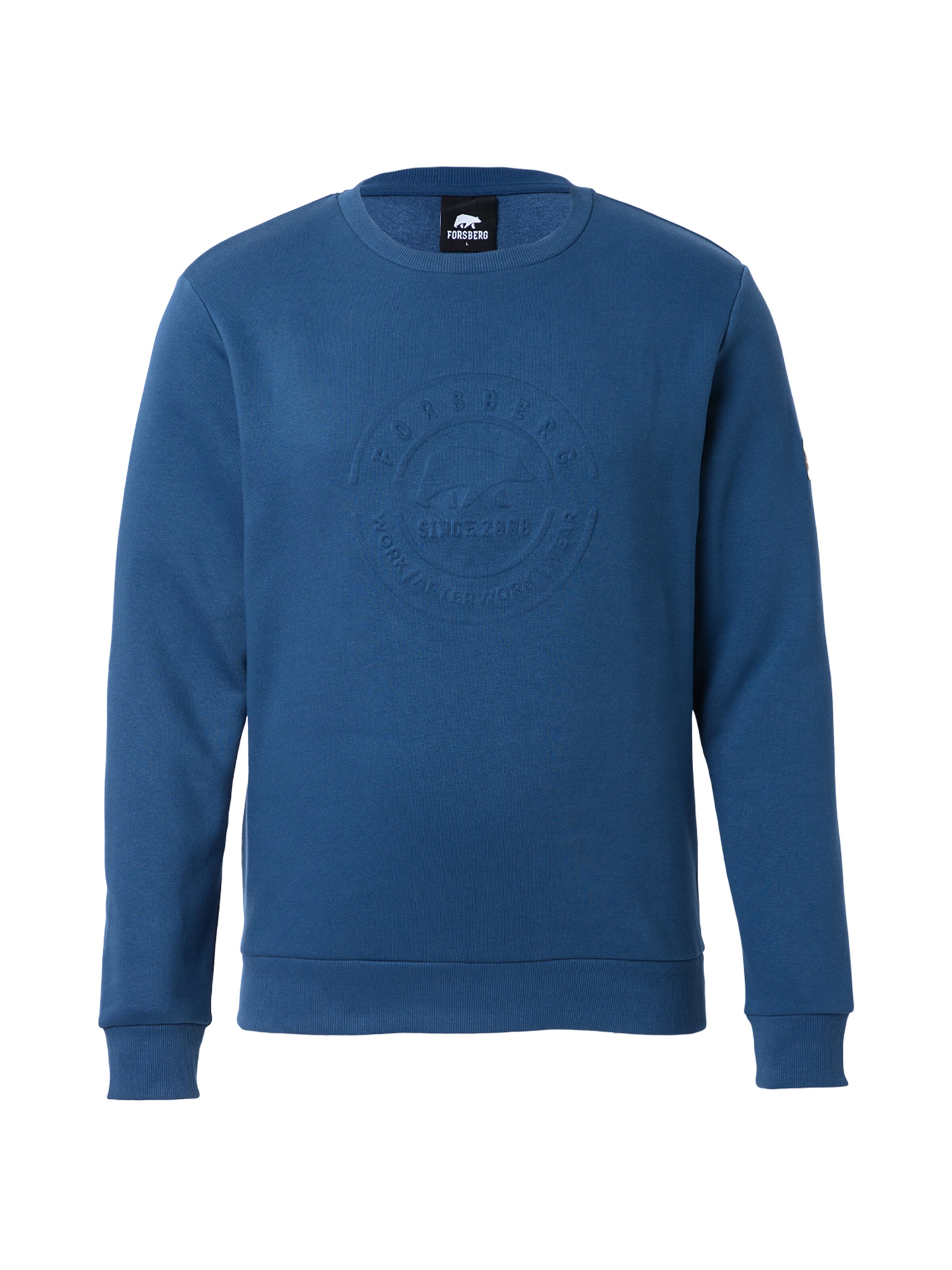 FORSBERG Sweatshirt 'Sweatshirt mit 3D Logo' in Blue