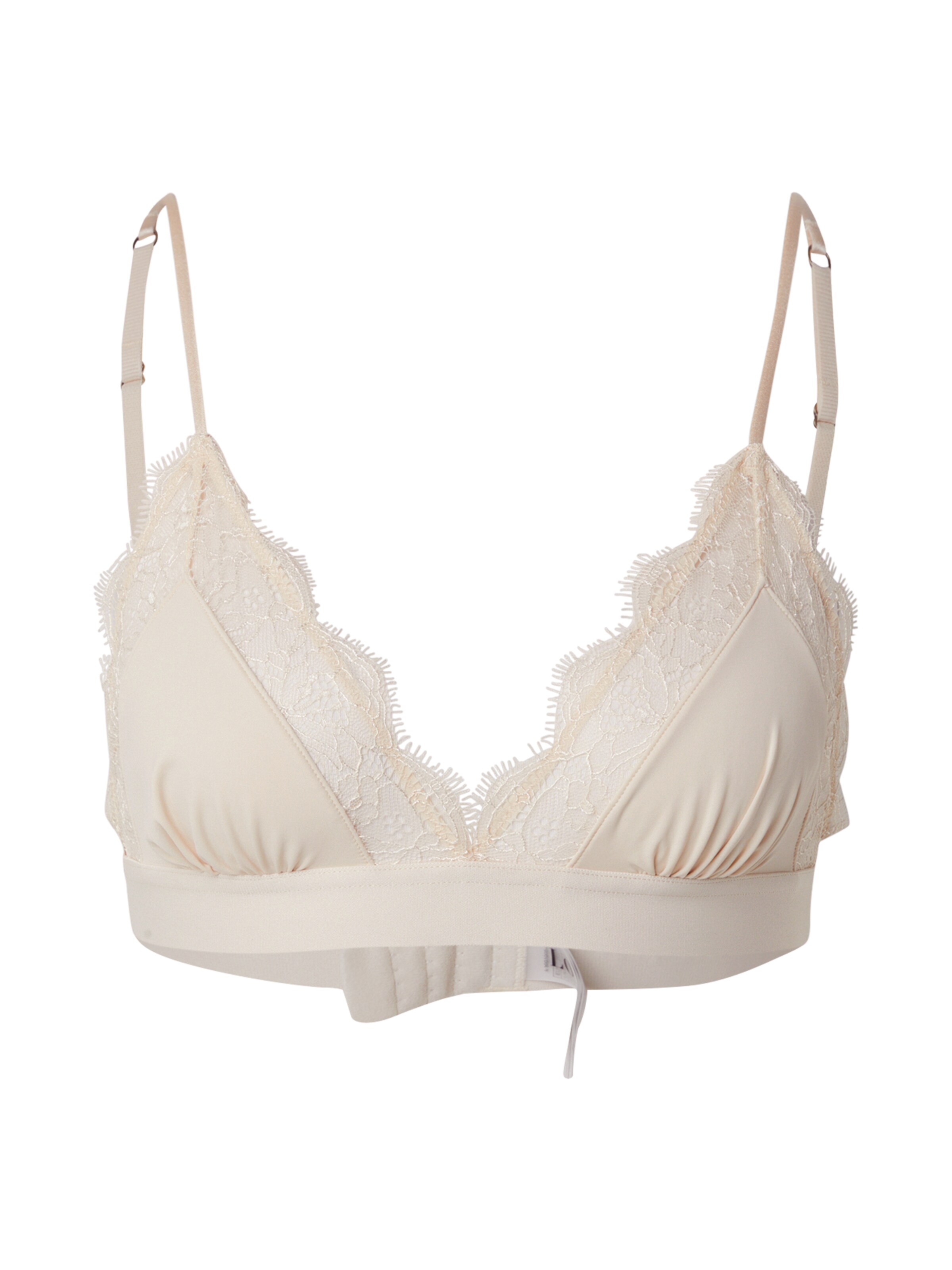 LOVE Stories - Triangular Soutien 'Love Lace' em branco: frente