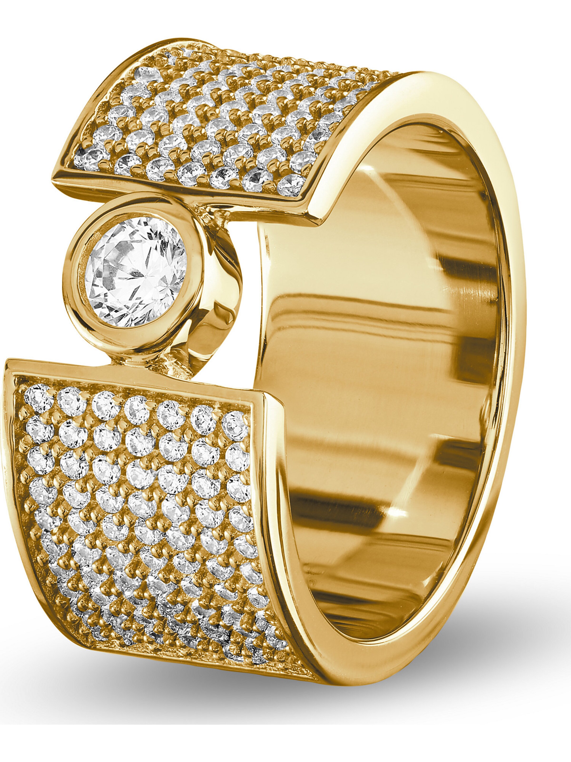 JETTE Ring in Gold: Vorderseite
