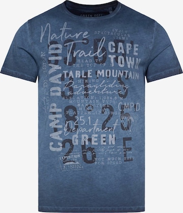 CAMP DAVID Póló 'Paragliding Cape Town' - kék: elől
