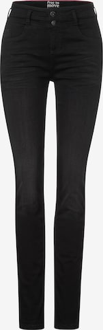 STREET ONE Slim fit Jeans in Black: front