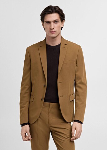 MANGO MAN Slim Fit Sakko 'Paris' in Gelb: Vorderseite