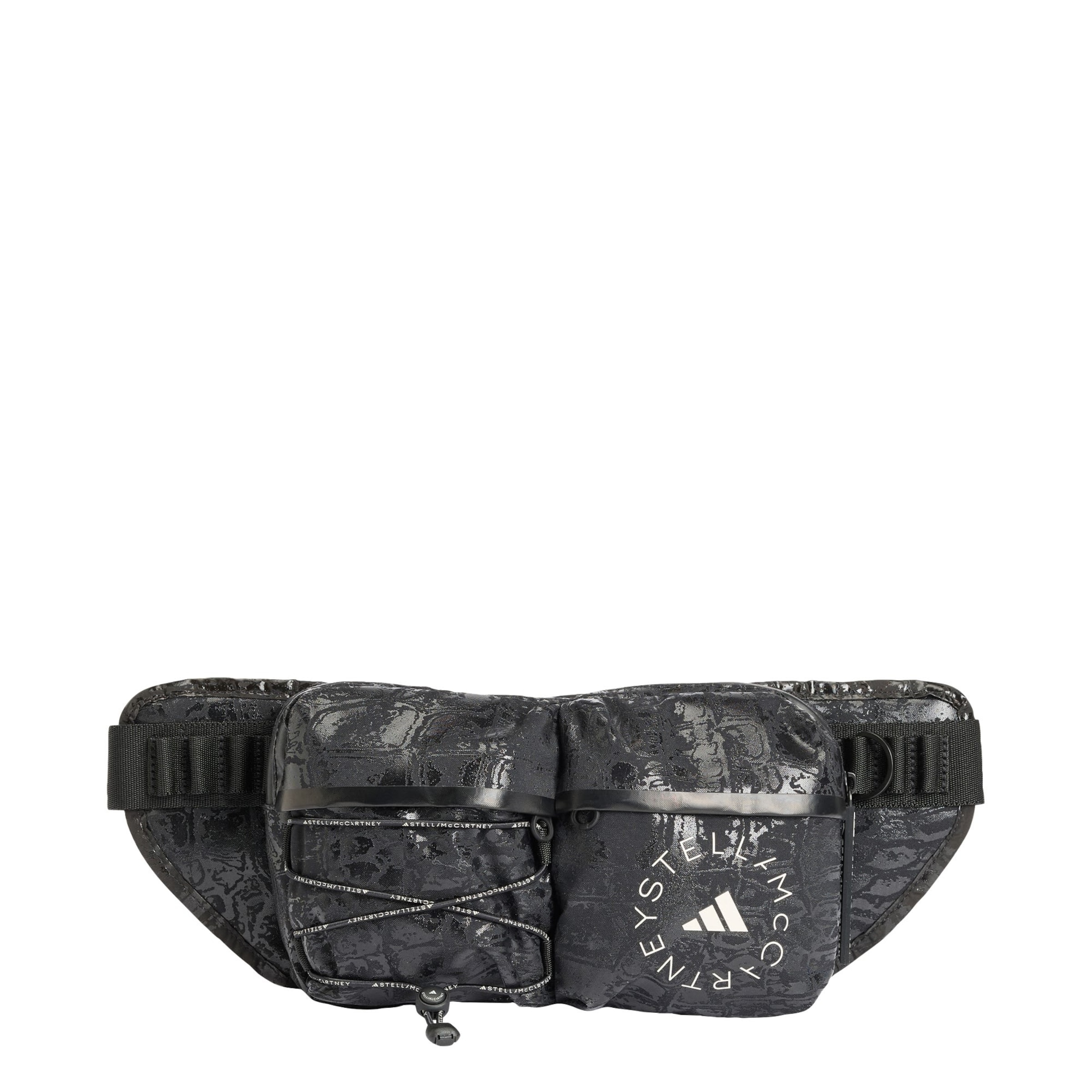 ADIDAS BY STELLA MCCARTNEY - Riñonera deportiva 'Bumbag' en negro: frente