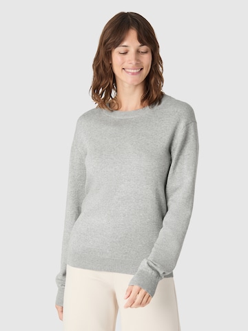 Pull-over Les Lunes en gris : devant