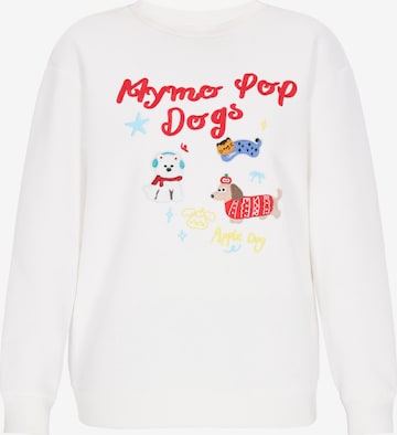 Sweat-shirt 'Pop' MYMO en blanc : devant