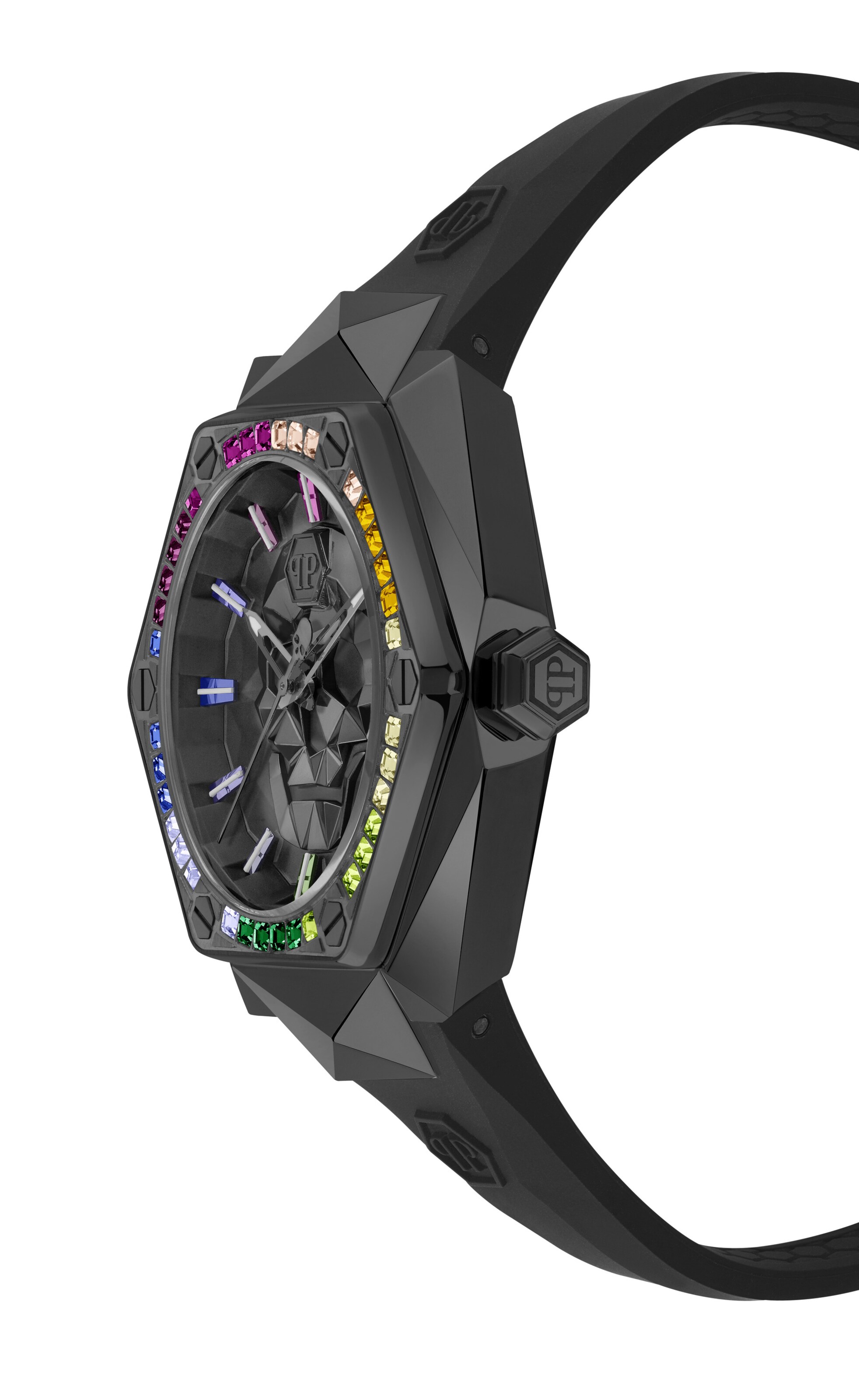Philipp Plein Watches Uhr 'The $kull Spikes' in Schwarz