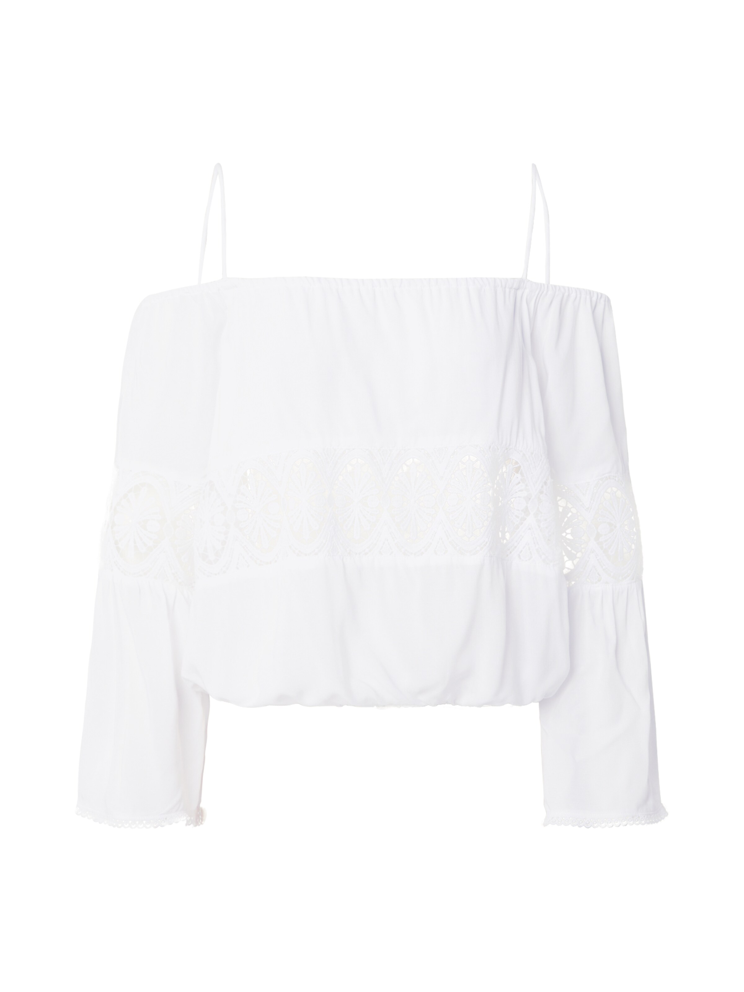 NÜMPH Блуза 'Gaia' в бяло: отпред