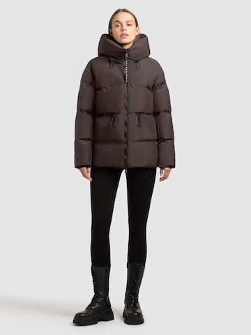 khujo Winterjas 'Ellis2' in Lila: voorkant