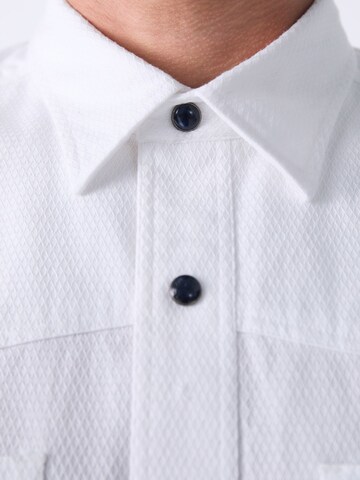 Next Regular fit Button Up Shirt in White