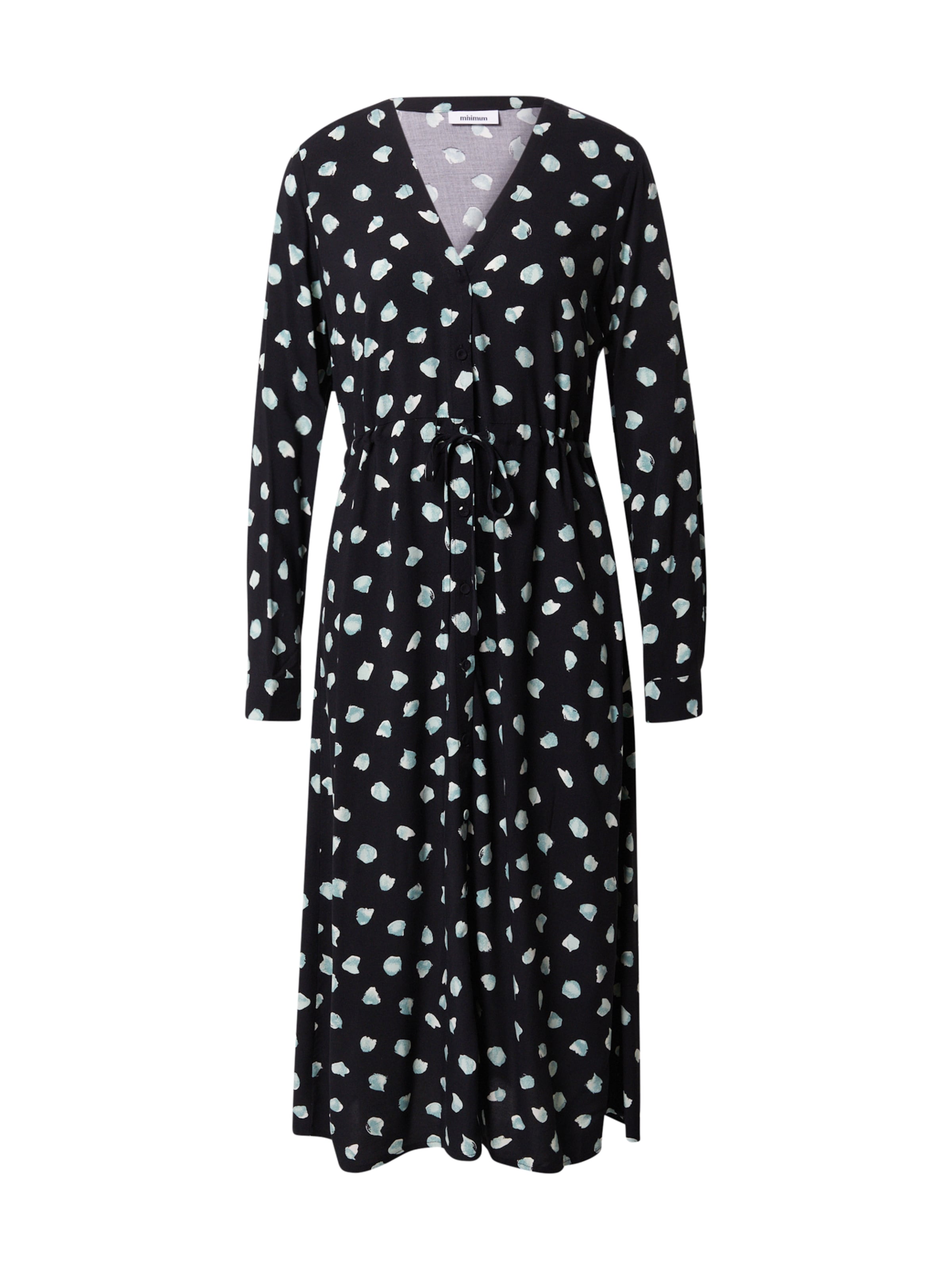 minimum Skjortklänning 'NIOLA' i svart: framsida