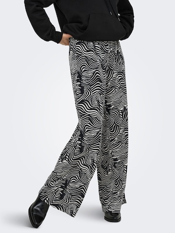 JDY Wide leg Trousers 'JDYDEBBIE' in Black