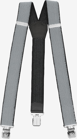 Fabio Farini Suspenders in Grey: front
