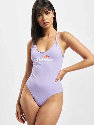 ELLESSE Bustier Badeanzug 'Giama' in Lila: predná strana