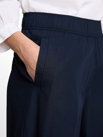 TOM TAILOR Wide leg Broek in Blauw