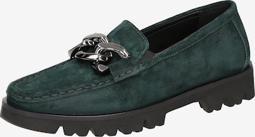 SIOUX Moccasins in Green: front