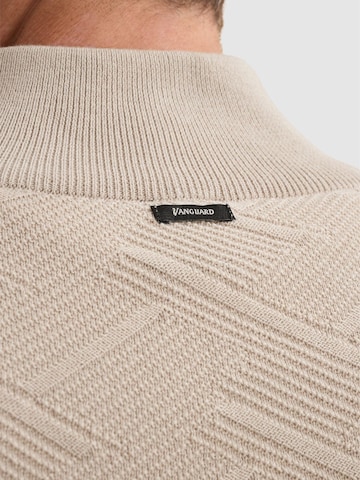 VANGUARD Pullover 'Pullover with half-zip and allover texture'‌‌‌‌‌‌‌‌‌‌ in Grau