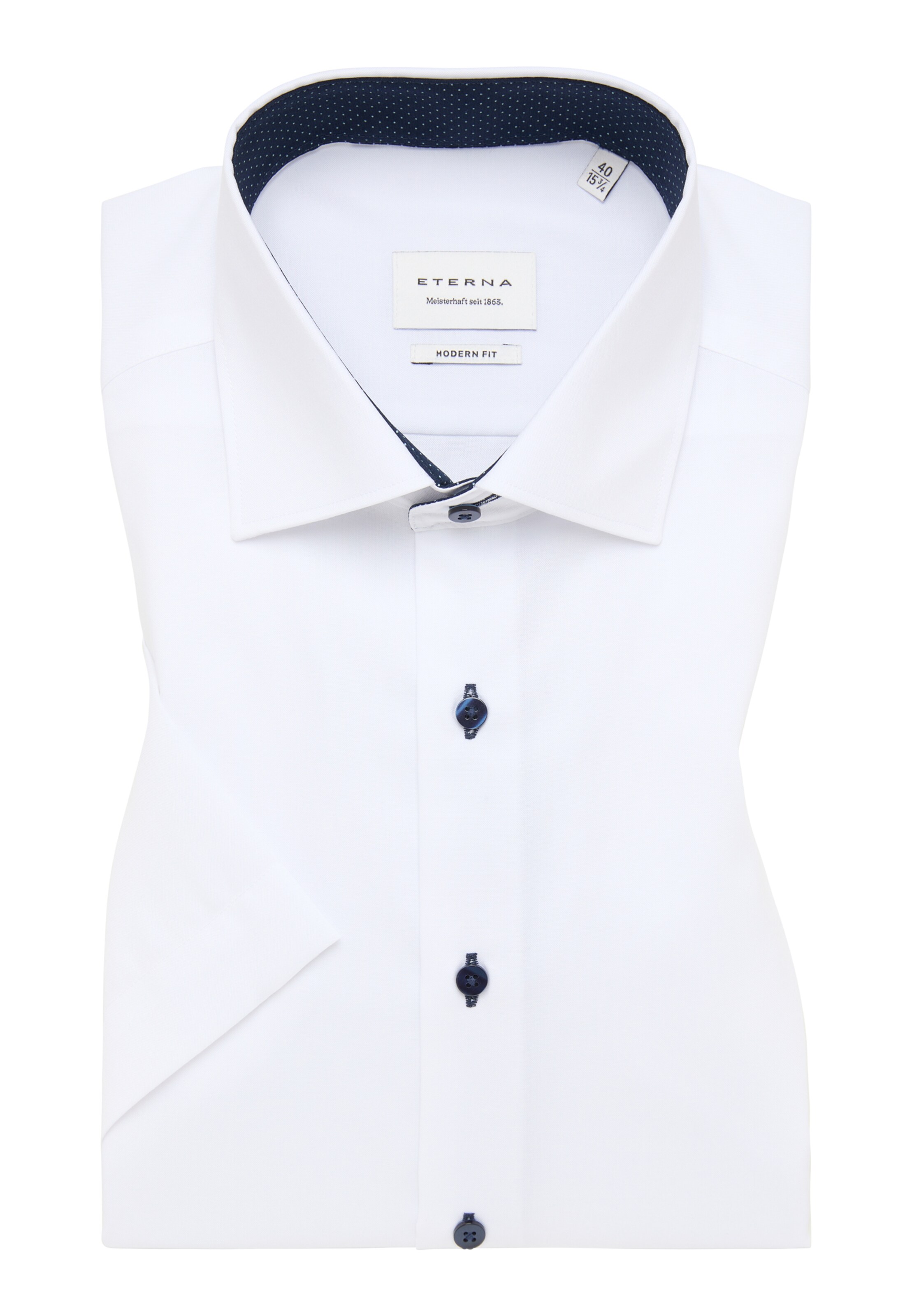 ETERNA Regular Fit Hemd in Weiß