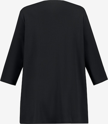 Ulla Popken Shirt  (GOTS) in Schwarz