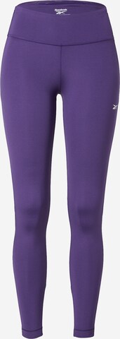 Reebok - Pantalón deportivo 'Lux Perform' en lila: frente