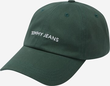 Tommy Jeans Cap in Green: front