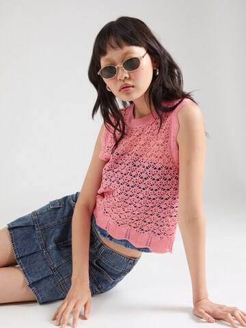 JDY Sweter 'JDYSUN EVELYN' w kolorze czerwony