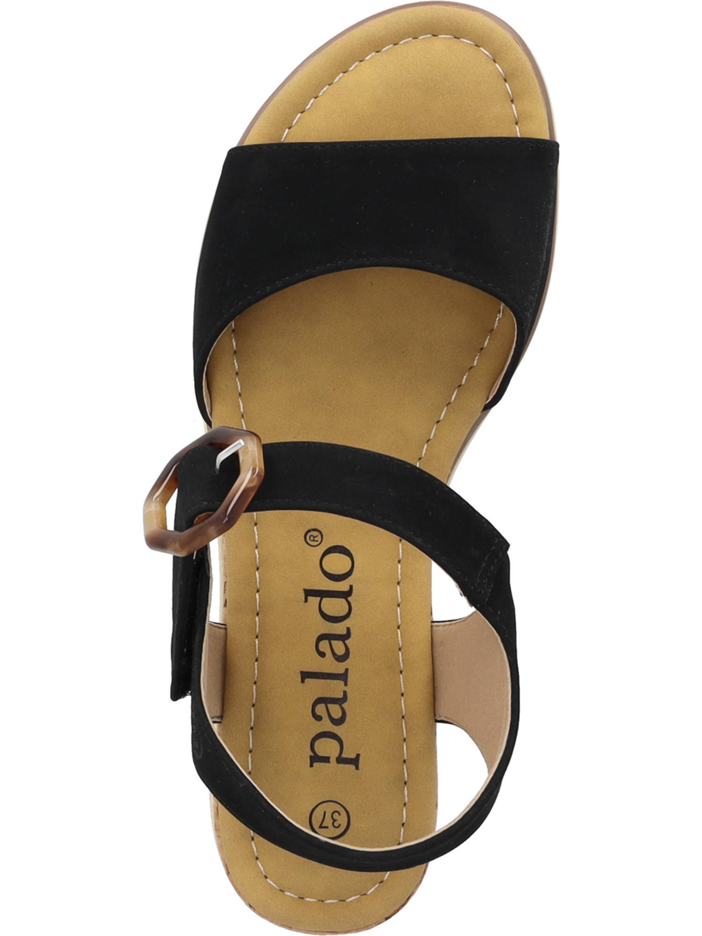 Sandales à lanières 'Impures' Palado en noir