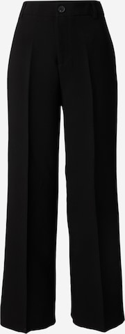 ONLY regular Παντελόνι με τσάκιση 'FLAX' σε μαύρο: μπροστά