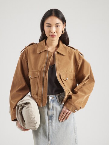 TOPSHOP Between-season jacket in Beige: front