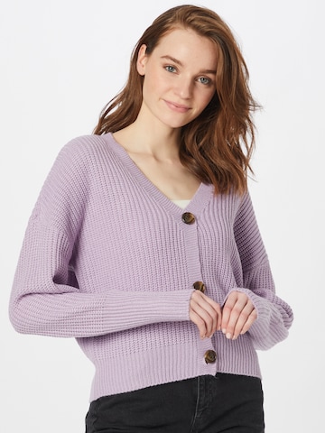 VERO MODA Knit Cardigan 'LEA' in Purple: front