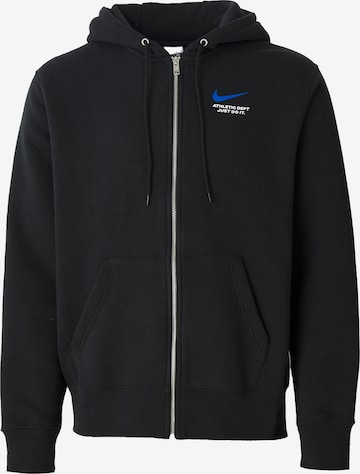 Nike SportswearGornji dio trenirke 'CLUB' - crna boja: prednji dio