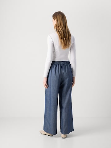 Lollys Laundry Wide Leg Hose in Blau
