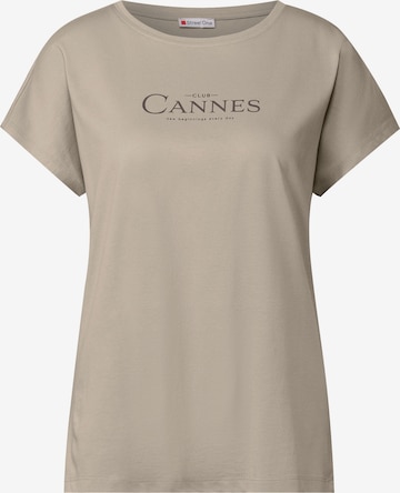 STREET ONE Футболка в Бежевый: спереди