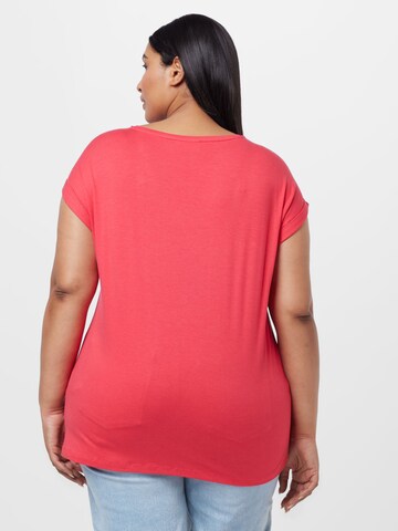 ONLY Carmakoma Shirt 'Tantie' in Rood