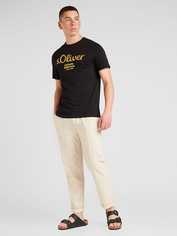 s.Oliver T-Shirt in Schwarz