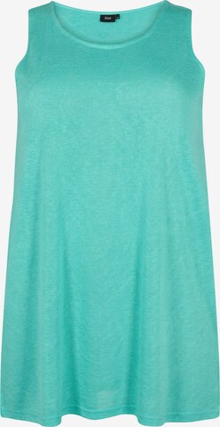 Zizzi Top 'MAMIA' in Blauw: voorkant