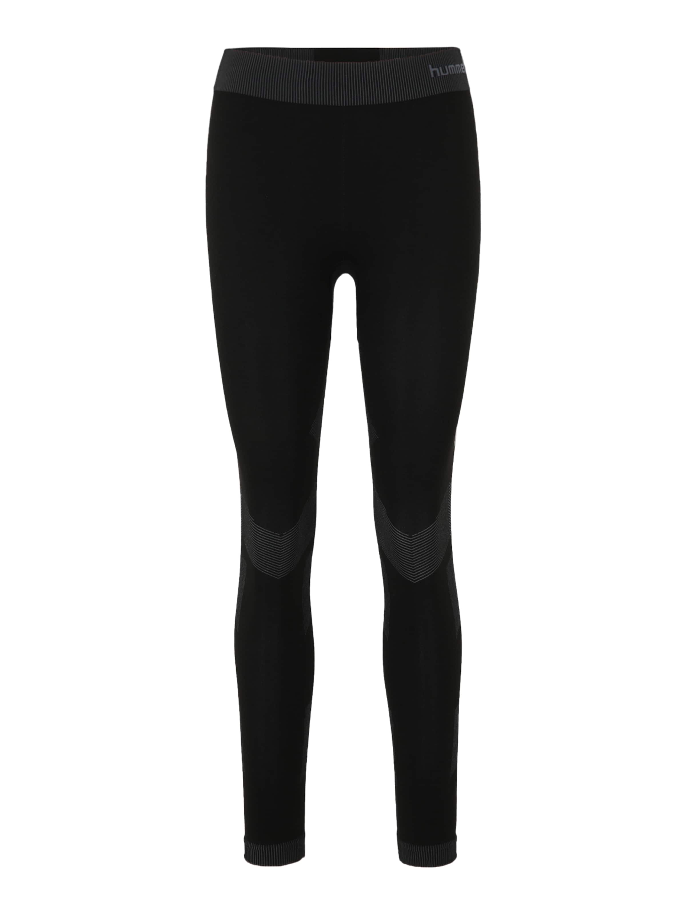 Hummel Skinny Sports trousers in Black: front