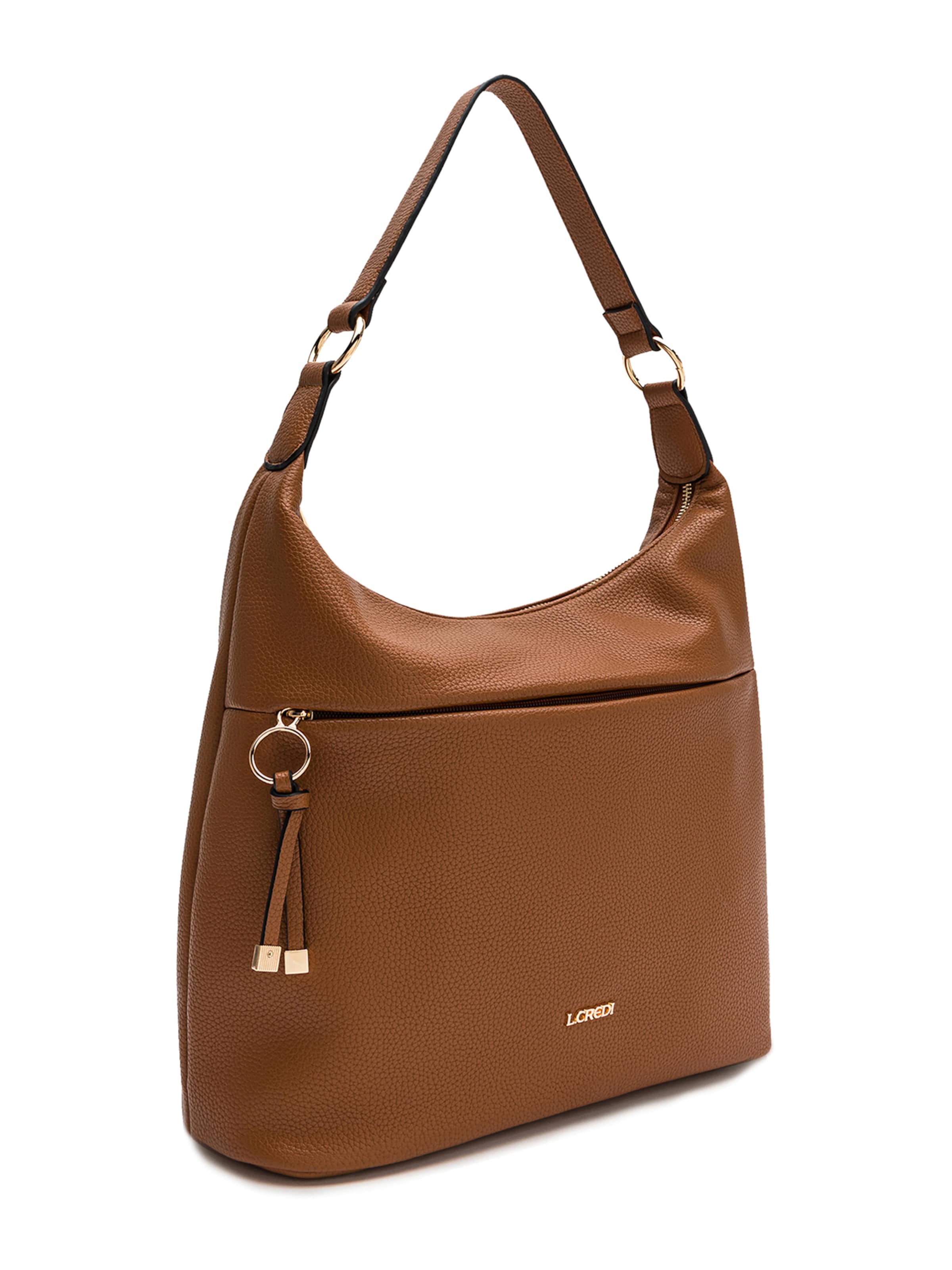 L.CREDI Schultertasche 'Maite' in Braun