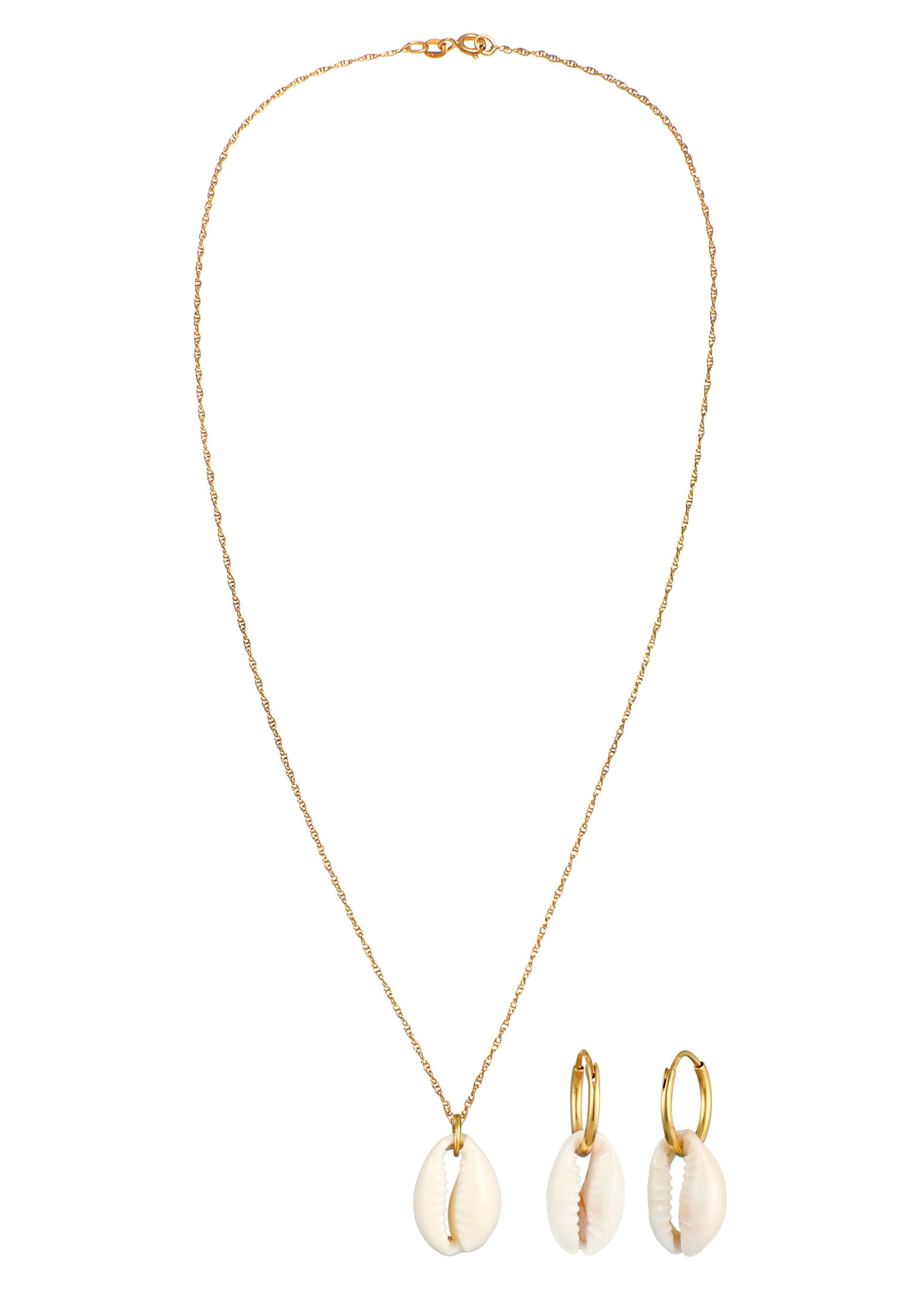 ELLI Schmuckset in Gold: Vorderseite