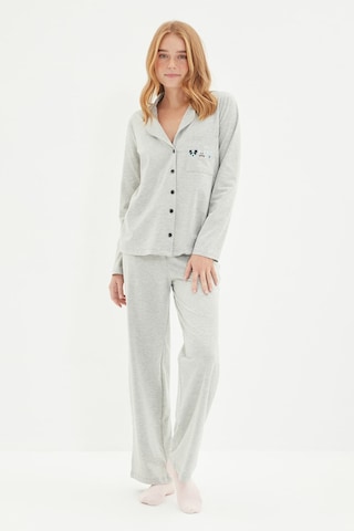 Pyjama Trendyol en gris : devant