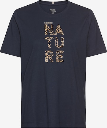 CAMEL ACTIVE T-Shirt aus reiner Baumwolle in Blau: Vorderseite