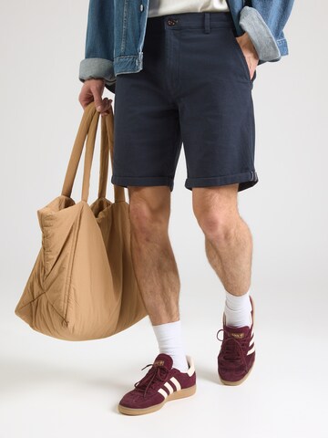 JACK & JONES Regularen Chino hlače 'JWHFURY' | modra barva: sprednja stran