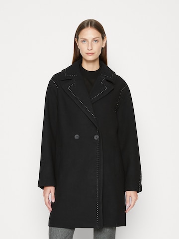 Desigual - Abrigo de entretiempo en negro: frente