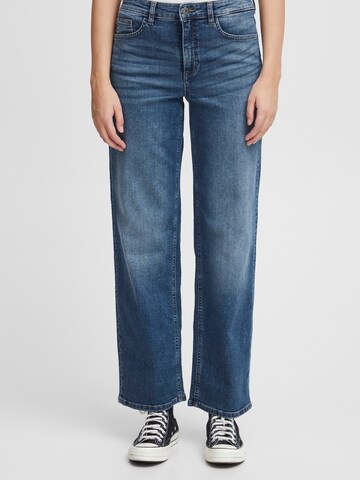 ICHI Loosefit Jeans 'WIGGY' in Blauw: voorkant