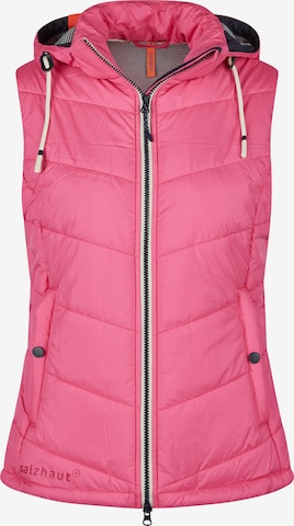 salzhaut Bodywarmer 'Thein' in Roze: voorkant